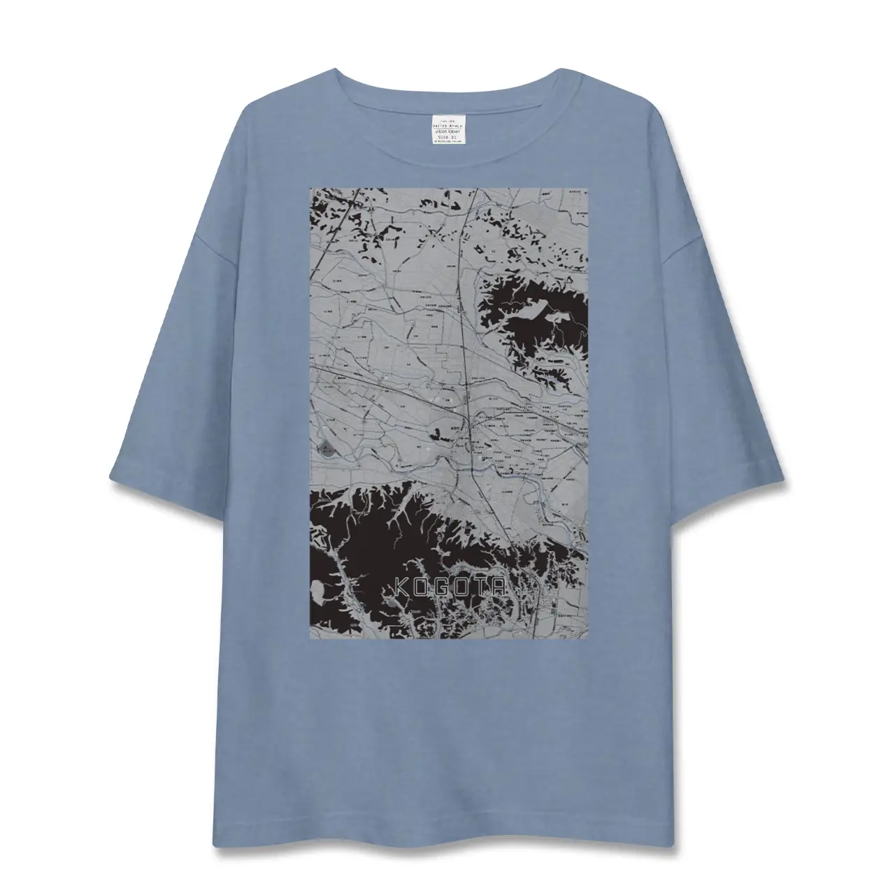 【小牛田（宮城県）】地図柄ビッグシルエットTシャツ