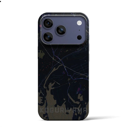 【小栗山（青森県）】地図柄iPhoneケース（バックカバータイプ）