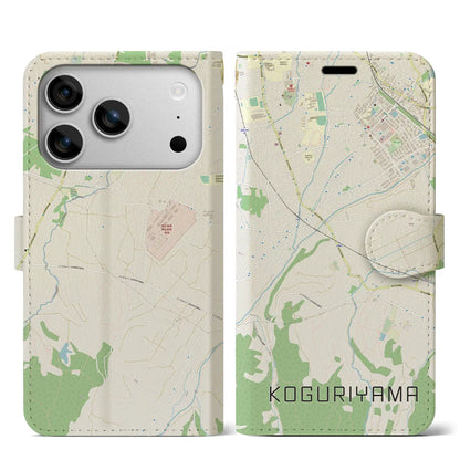 【小栗山（青森県）】地図柄iPhoneケース（手帳タイプ）