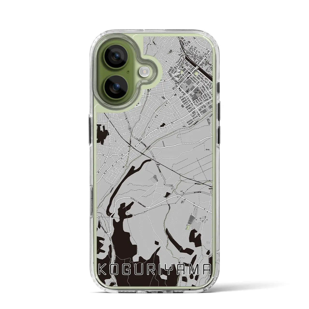 【小栗山（青森県）】地図柄iPhoneケース（MagSafeタイプ）