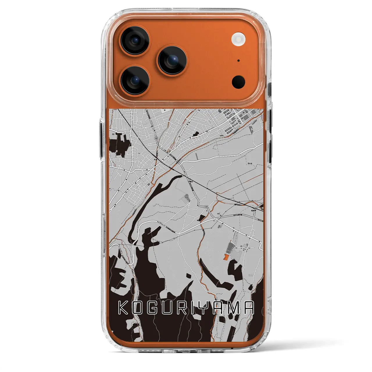 【小栗山（青森県）】地図柄iPhoneケース（MagSafeタイプ）