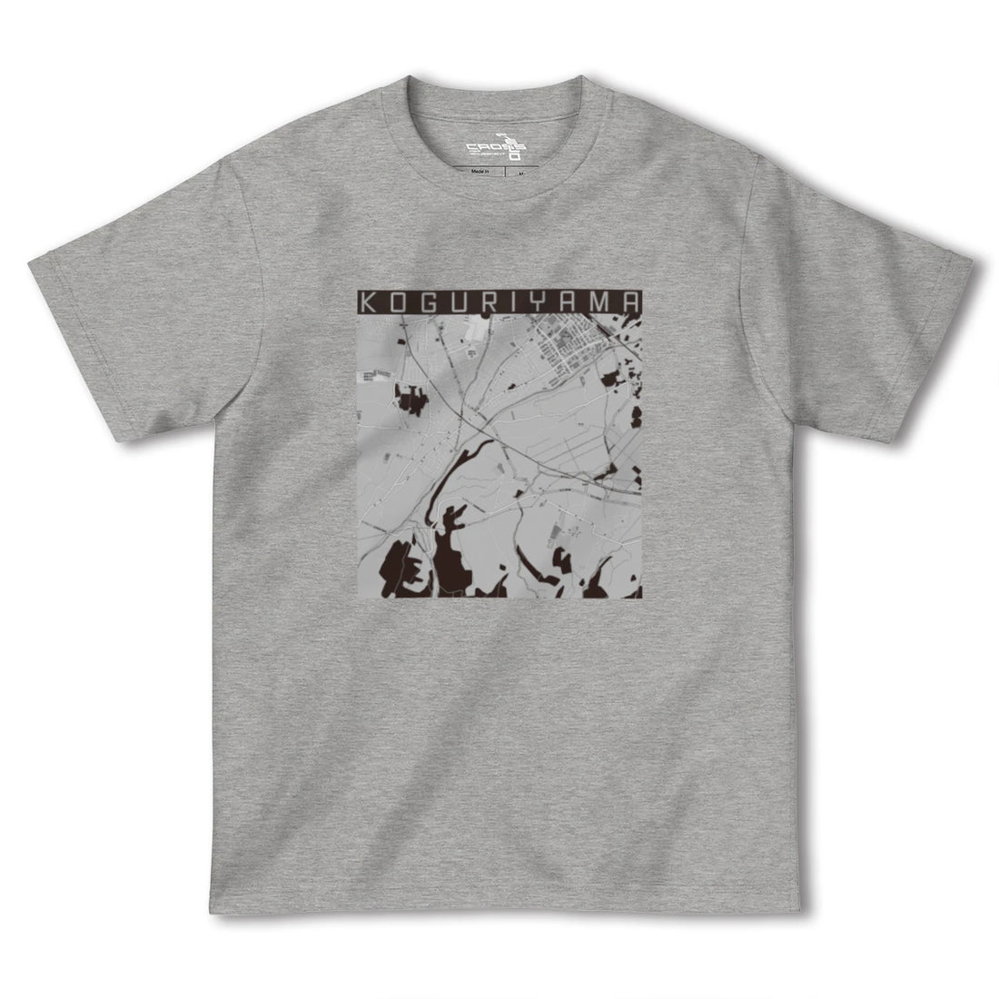 【小栗山(青森県)】地図柄ヘビーウェイトTシャツ