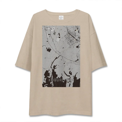 【小栗山（青森県）】地図柄ビッグシルエットTシャツ