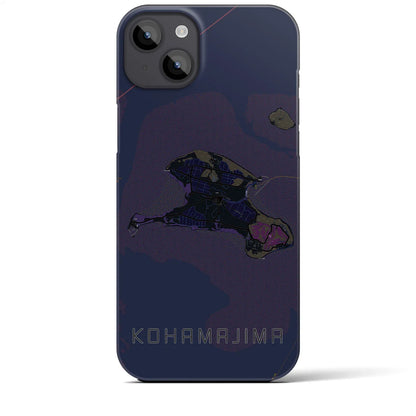 【小浜島（沖縄県）】地図柄iPhoneケース（バックカバータイプ）