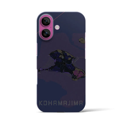 【小浜島（沖縄県）】地図柄iPhoneケース（バックカバータイプ）