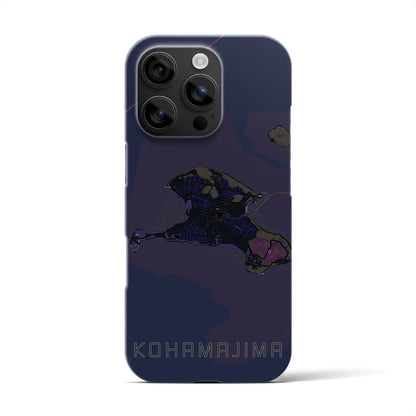 【小浜島（沖縄県）】地図柄iPhoneケース（バックカバータイプ）