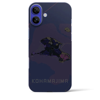 【小浜島（沖縄県）】地図柄iPhoneケース（バックカバータイプ）