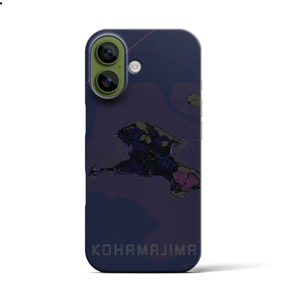 【小浜島（沖縄県）】地図柄iPhoneケース（バックカバータイプ）