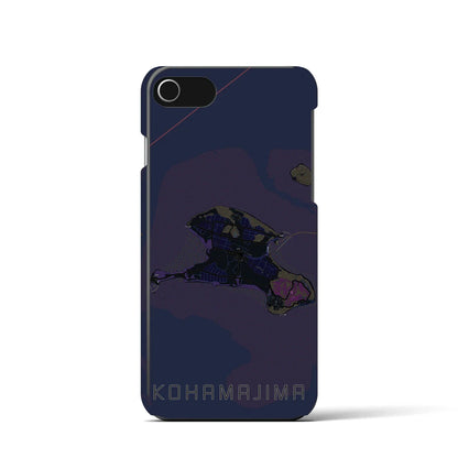 【小浜島（沖縄県）】地図柄iPhoneケース（バックカバータイプ）