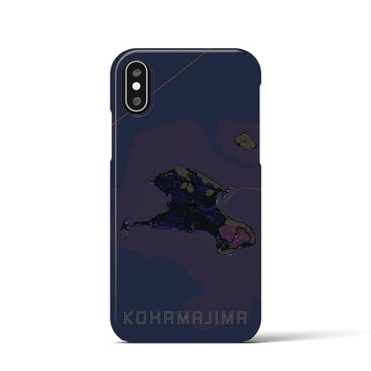 【小浜島（沖縄県）】地図柄iPhoneケース（バックカバータイプ）