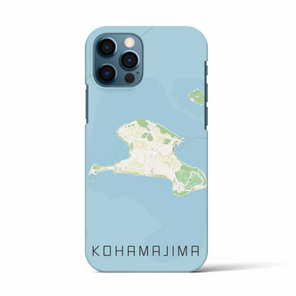 【小浜島（沖縄県）】地図柄iPhoneケース（バックカバータイプ）