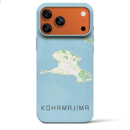 【小浜島（沖縄県）】地図柄iPhoneケース（バックカバータイプ）