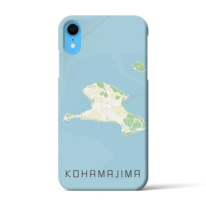 【小浜島（沖縄県）】地図柄iPhoneケース（バックカバータイプ）