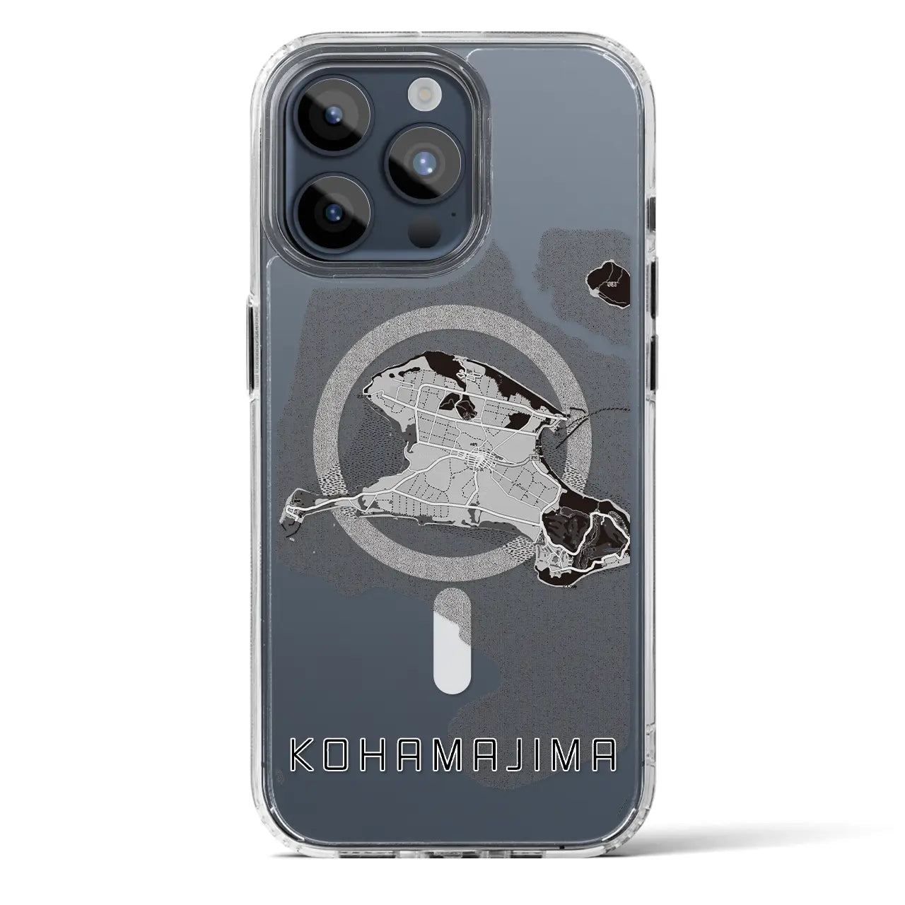 【小浜島（沖縄県）】地図柄iPhoneケース（MagSafeタイプ）