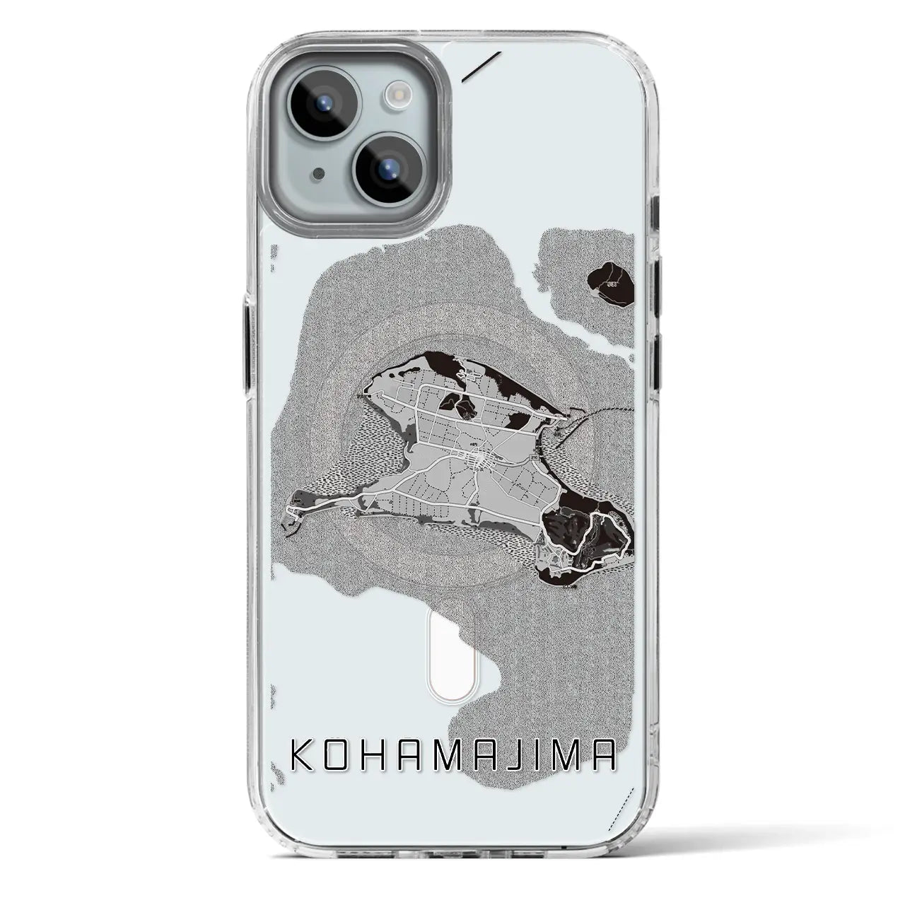 【小浜島（沖縄県）】地図柄iPhoneケース（MagSafeタイプ）