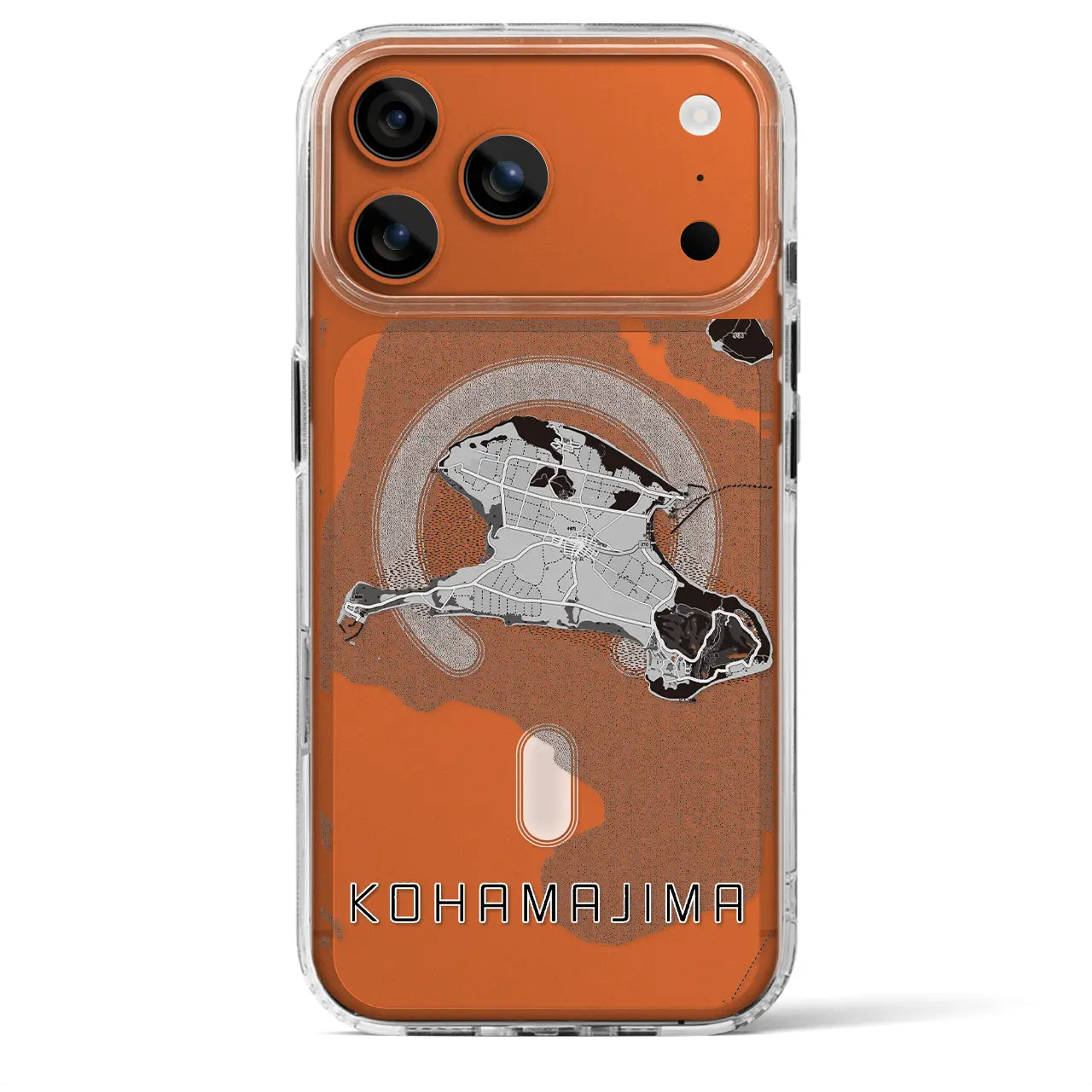 【小浜島（沖縄県）】地図柄iPhoneケース（MagSafeタイプ）