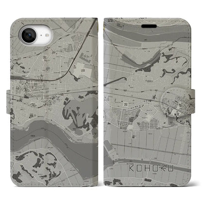 【湖北（千葉県）】地図柄iPhoneケース（手帳タイプ）