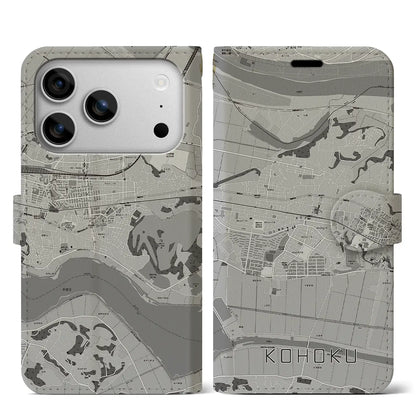 【湖北（千葉県）】地図柄iPhoneケース（手帳タイプ）