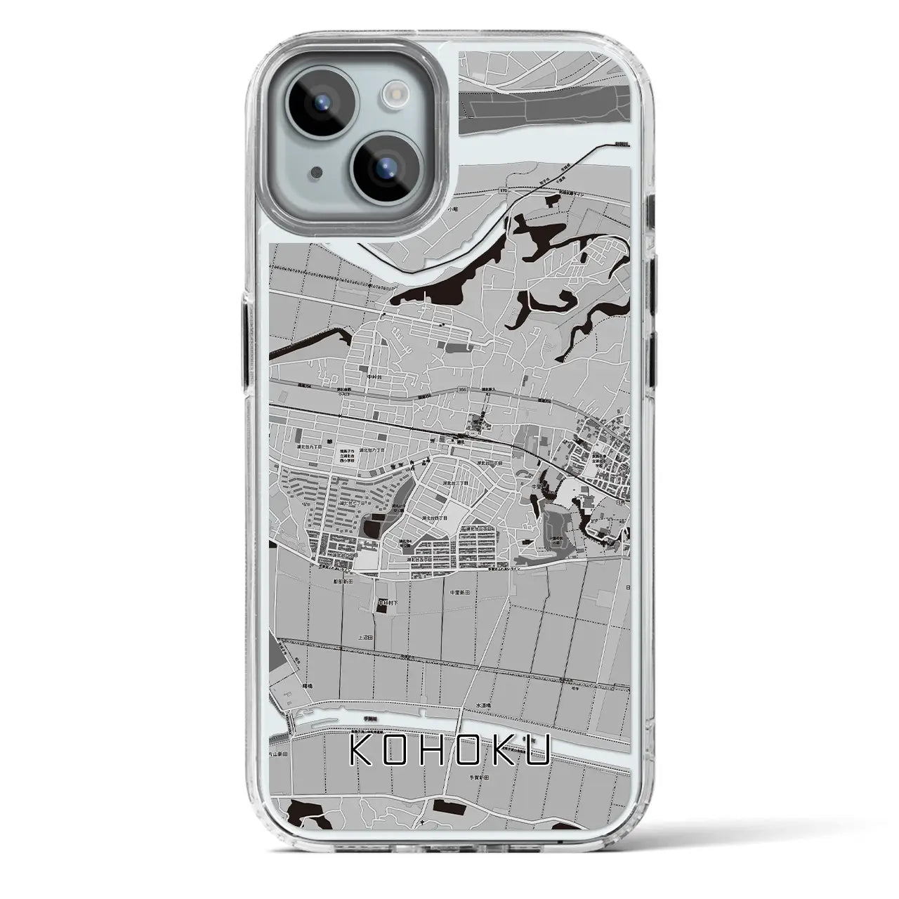 【湖北（千葉県）】地図柄iPhoneケース（MagSafeタイプ）