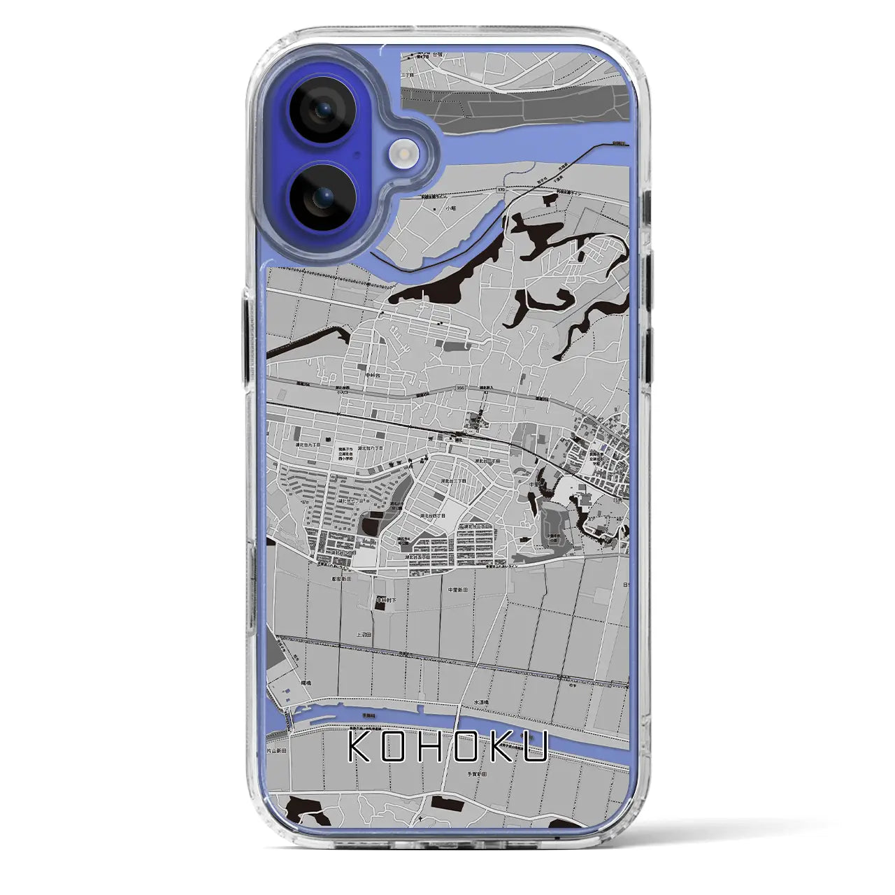 【湖北（千葉県）】地図柄iPhoneケース（MagSafeタイプ）