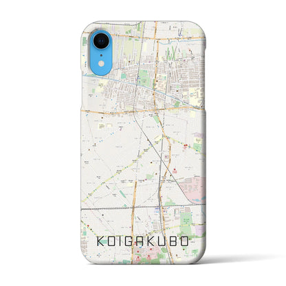 【恋ヶ窪（東京都）】地図柄iPhoneケース（バックカバータイプ）