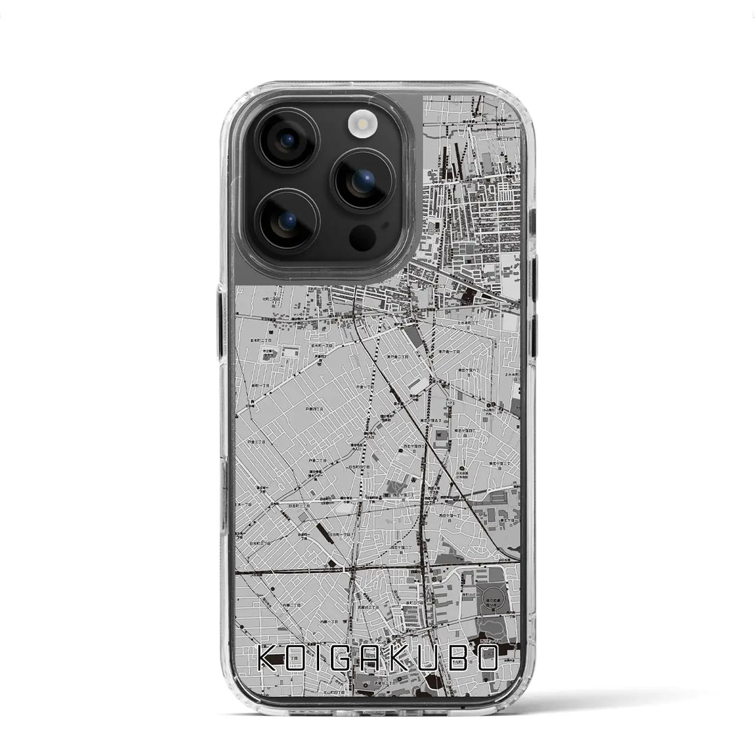 【恋ヶ窪（東京都）】地図柄iPhoneケース（MagSafeタイプ）