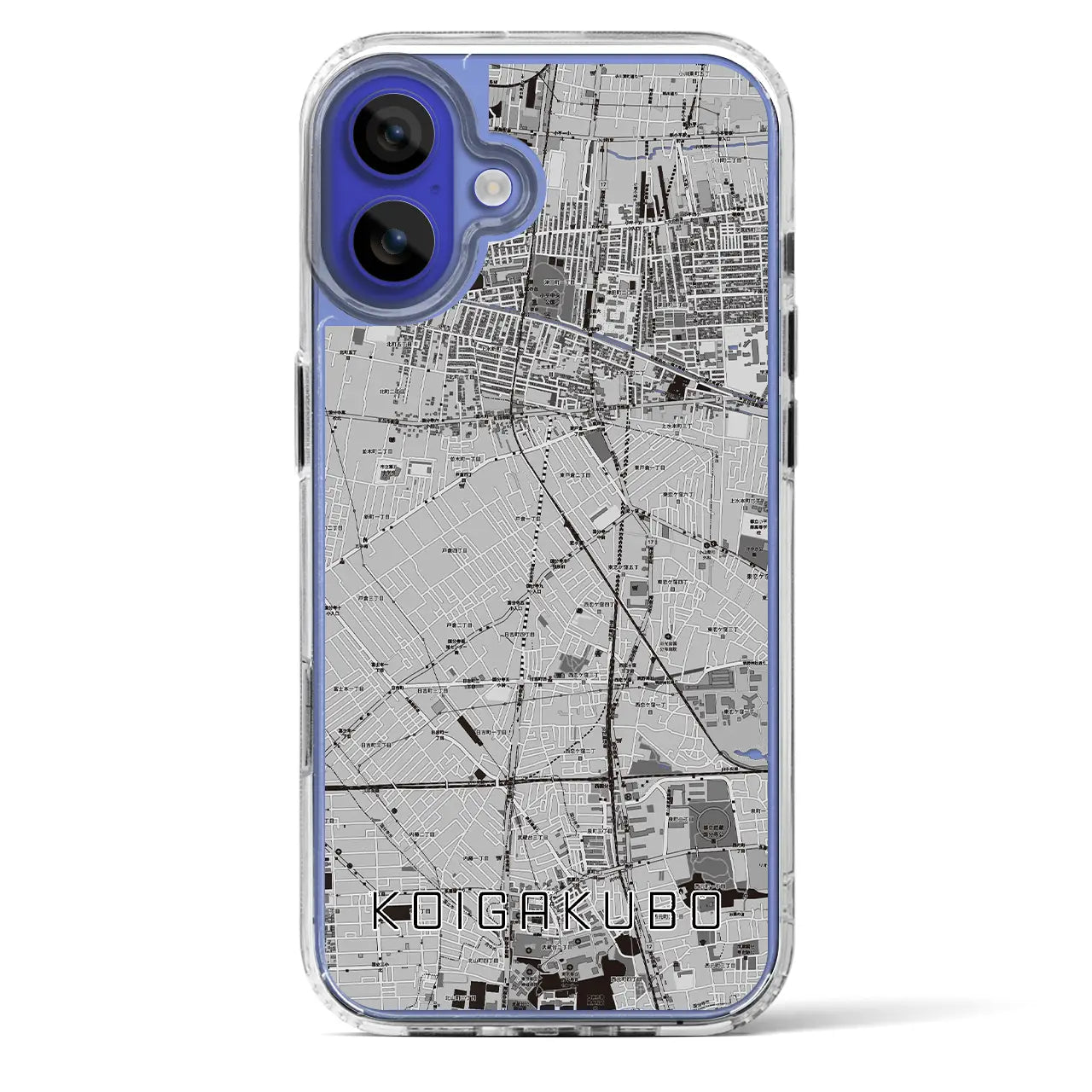 【恋ヶ窪（東京都）】地図柄iPhoneケース（MagSafeタイプ）