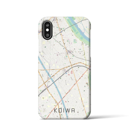 【小岩（東京都）】地図柄iPhoneケース（バックカバータイプ）