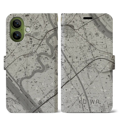 【小岩（東京都）】地図柄iPhoneケース（手帳タイプ）