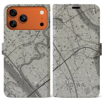 【小岩（東京都）】地図柄iPhoneケース（手帳タイプ）