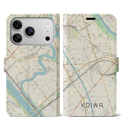 【小岩（東京都）】地図柄iPhoneケース（手帳タイプ）