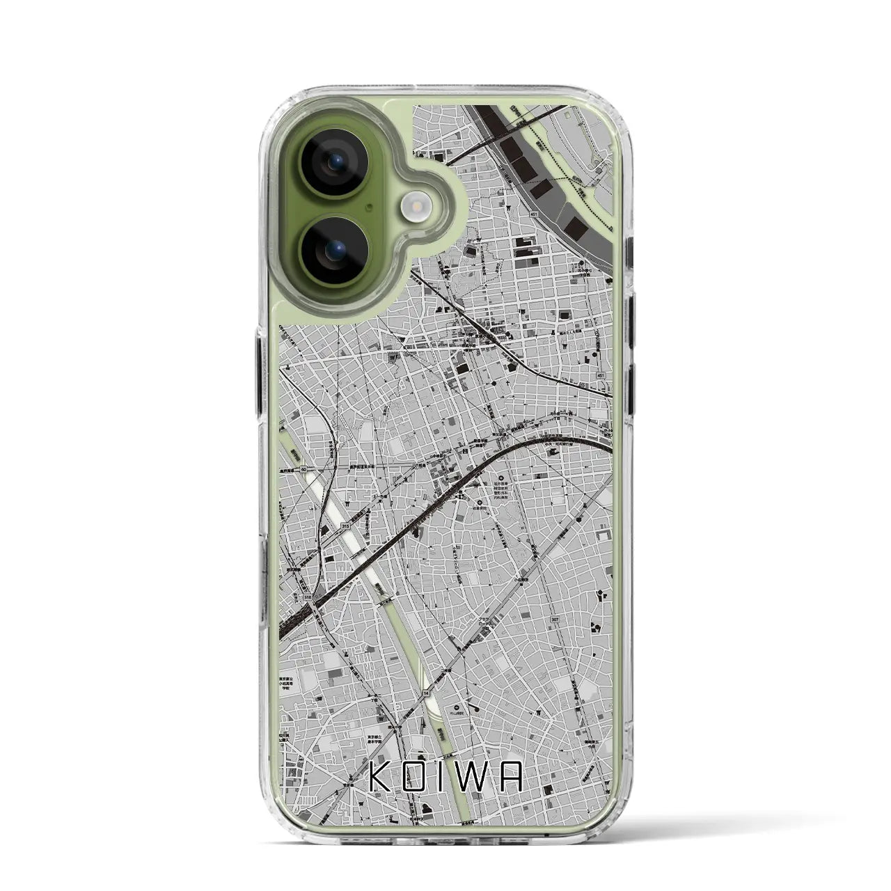 【小岩（東京都）】地図柄iPhoneケース（MagSafeタイプ）