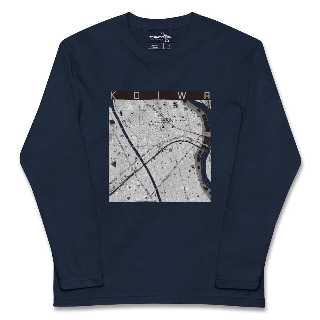 【小岩(東京都)】地図柄ロングスリーブTシャツ