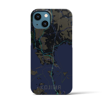 【児島（岡山県）】地図柄iPhoneケース（バックカバータイプ）