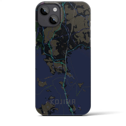 【児島（岡山県）】地図柄iPhoneケース（バックカバータイプ）