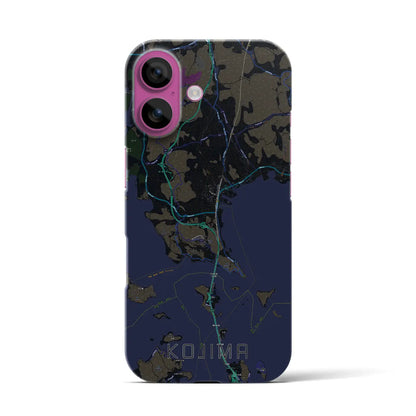 【児島（岡山県）】地図柄iPhoneケース（バックカバータイプ）