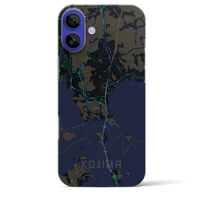 【児島（岡山県）】地図柄iPhoneケース（バックカバータイプ）