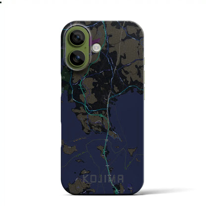 【児島（岡山県）】地図柄iPhoneケース（バックカバータイプ）