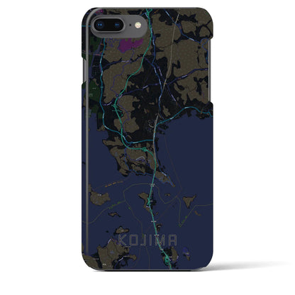 【児島（岡山県）】地図柄iPhoneケース（バックカバータイプ）