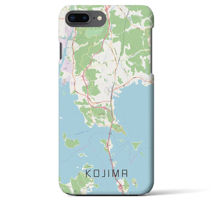 【児島（岡山県）】地図柄iPhoneケース（バックカバータイプ）