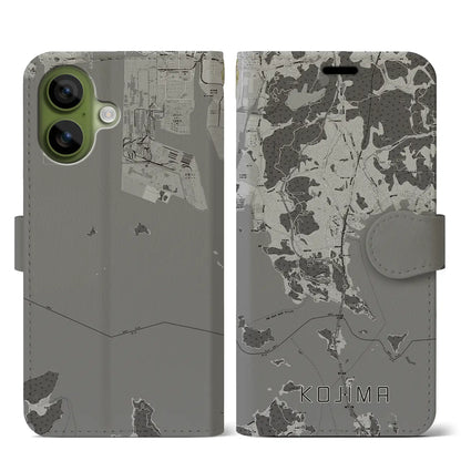 【児島（岡山県）】地図柄iPhoneケース（手帳タイプ）