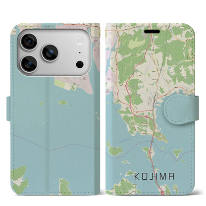 【児島（岡山県）】地図柄iPhoneケース（手帳タイプ）