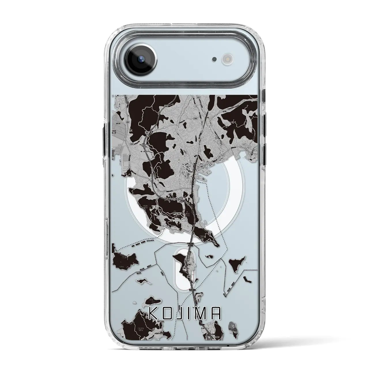 【児島（岡山県）】地図柄iPhoneケース（MagSafeタイプ）