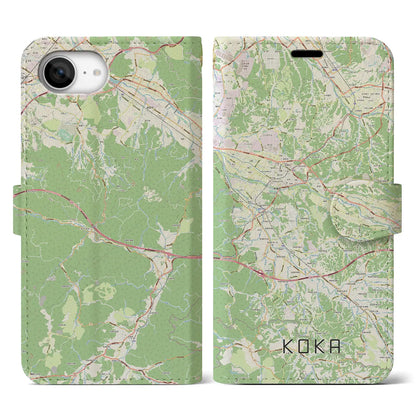 【甲賀（滋賀県）】地図柄iPhoneケース（手帳タイプ）