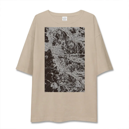 【甲賀（滋賀県）】地図柄ビッグシルエットTシャツ