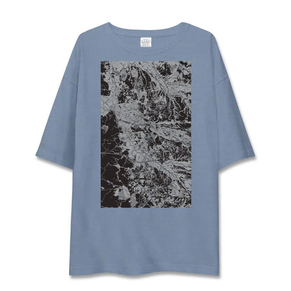 【甲賀（滋賀県）】地図柄ビッグシルエットTシャツ