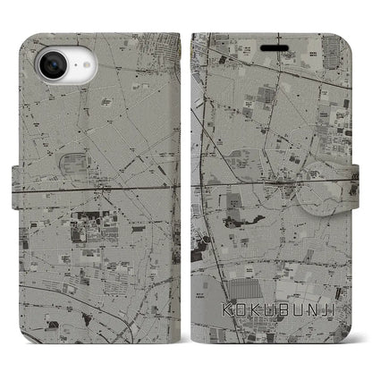 【国分寺（東京都）】地図柄iPhoneケース（手帳タイプ）