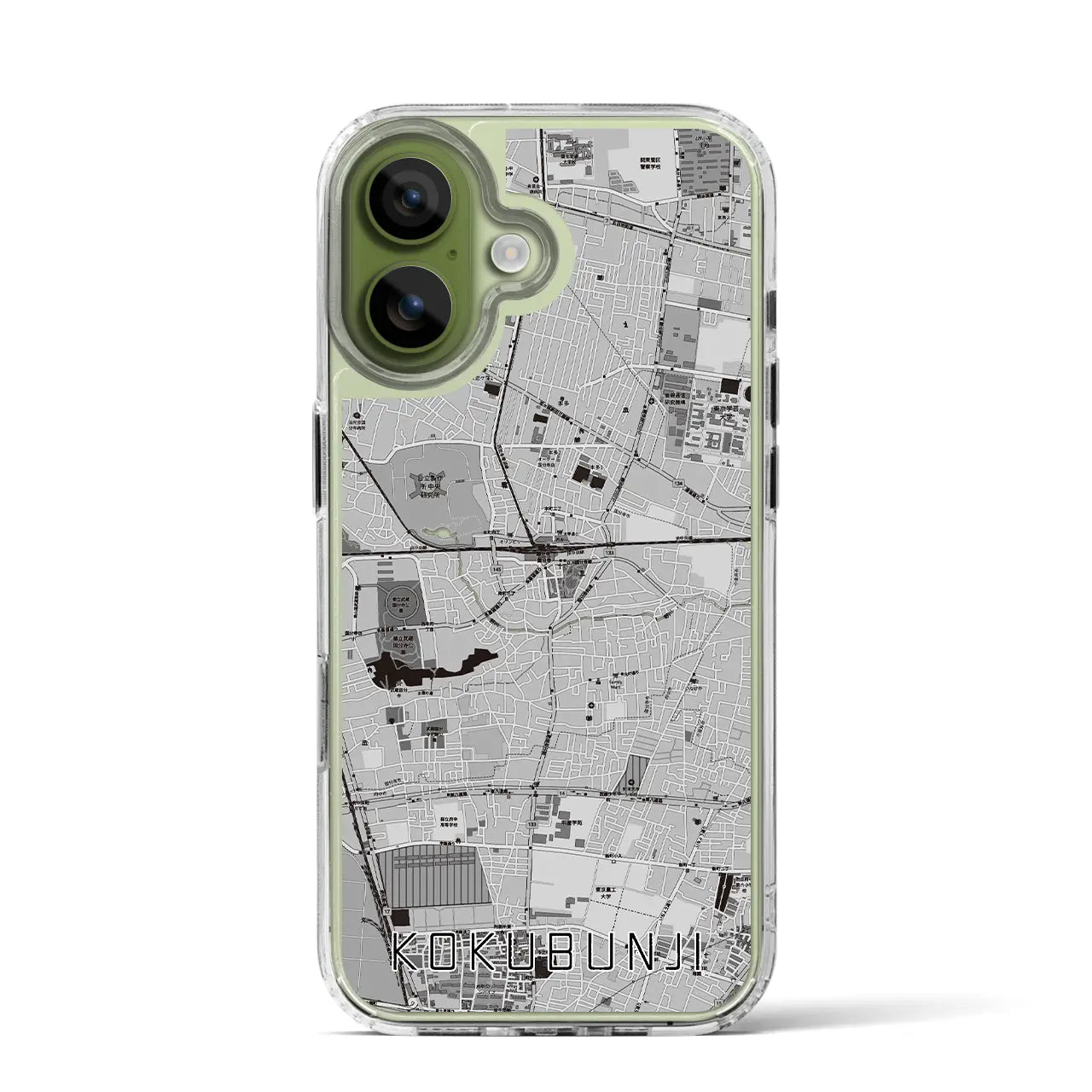 【国分寺（東京都）】地図柄iPhoneケース（MagSafeタイプ）