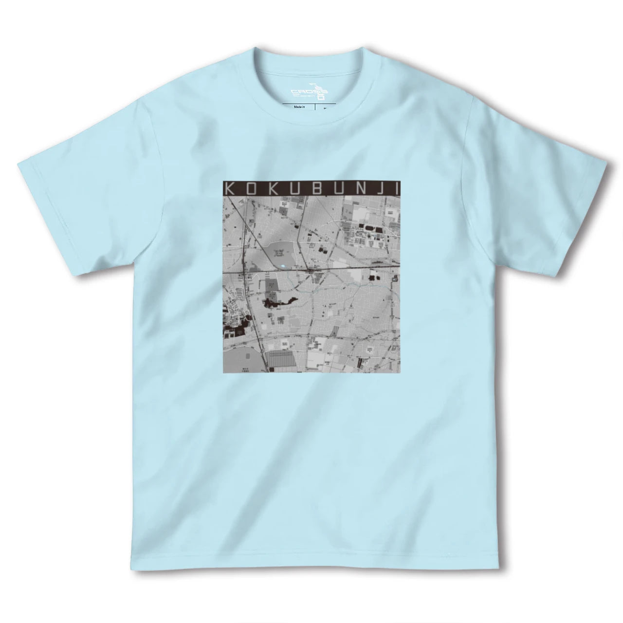 【国分寺（東京都）】地図柄ヘビーウェイトTシャツ
