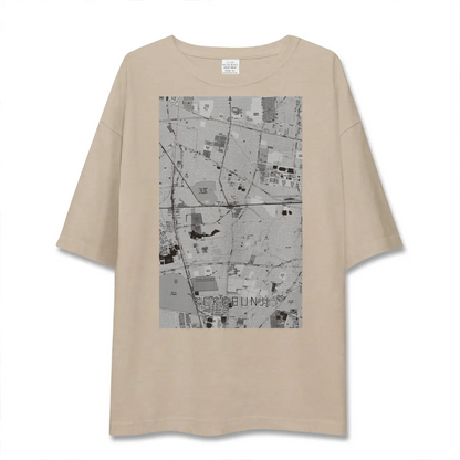 【国分寺（東京都）】地図柄ビッグシルエットTシャツ